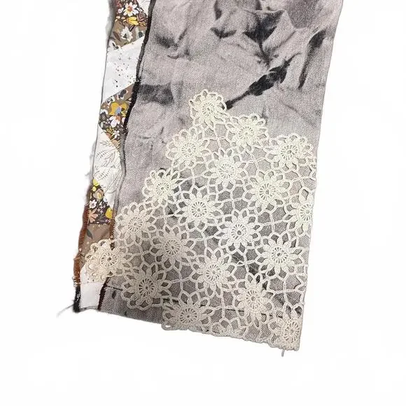 Handmade Up-cycled Magnolia Pearl inspired quilted Miner Overalls NWT - Picture 11 of 16